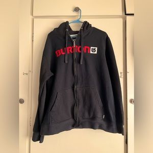 Burton fleece lined hoodie size XL